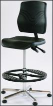 PLMAX267 - Hoge werkstoel PU met verstelbare voetring